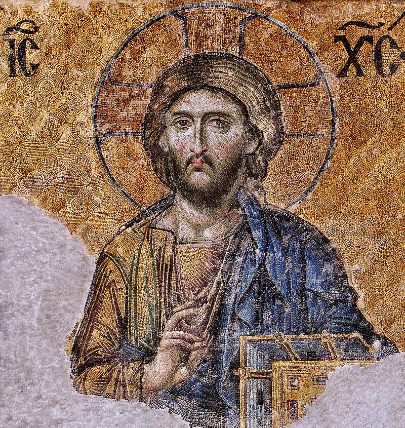 Christ Pantocrator (ca. 1261) mosaic from the Hagia Sophia