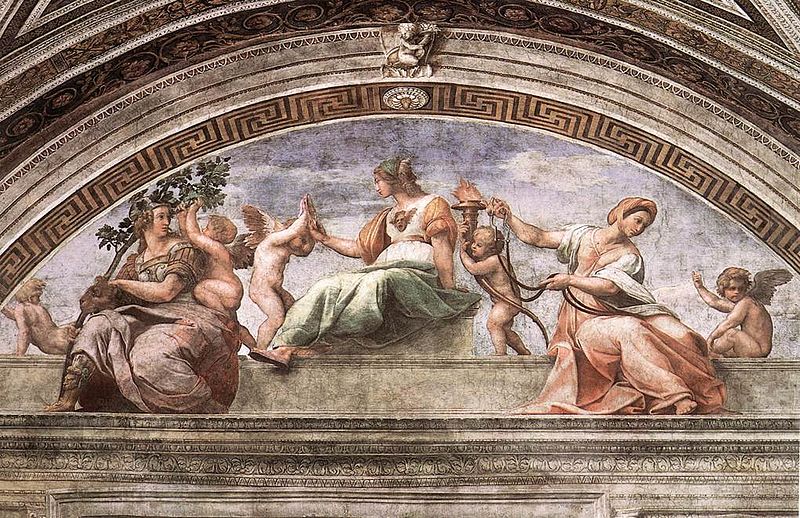 Raphael, The Cardinal Virtues (1511) fresco