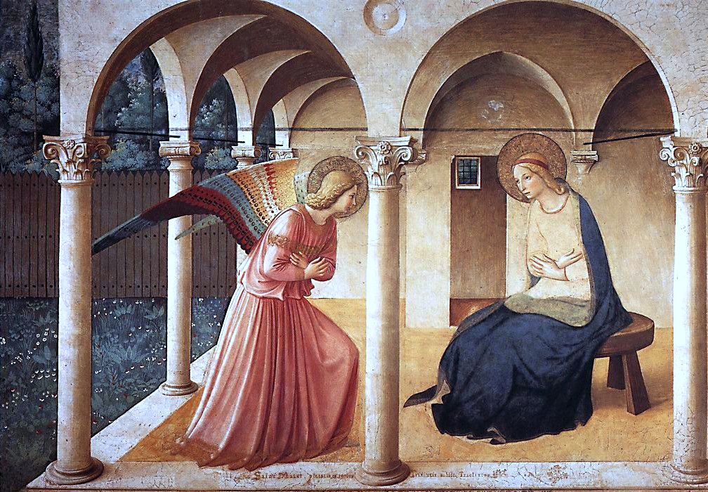 Fra Angelico, The Annunciation (1440–1445) fresco